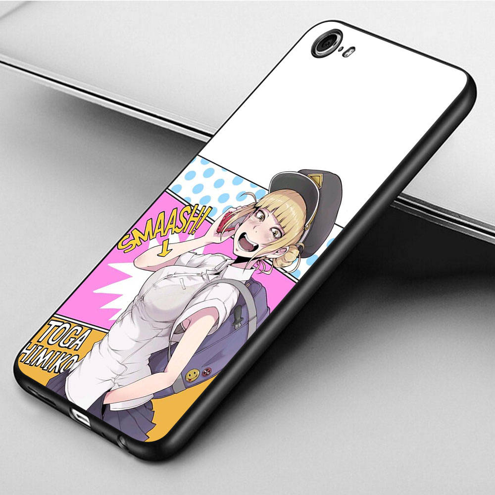 DT3 Hero Academia Toga Case for iPhone 16 15 Plus 14 13 12 11 Pro 8 7 6S 6 SE 5S X XR XS Max Realme C30 C33 C31 9I Huawei P30 Black Soft Cover