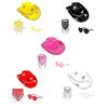 Sparkling Star Cowboy Hats Scarf Sunglasses Set Rhinestones Tasseled for Bachelorette Party Bride Hat for Actor Actress