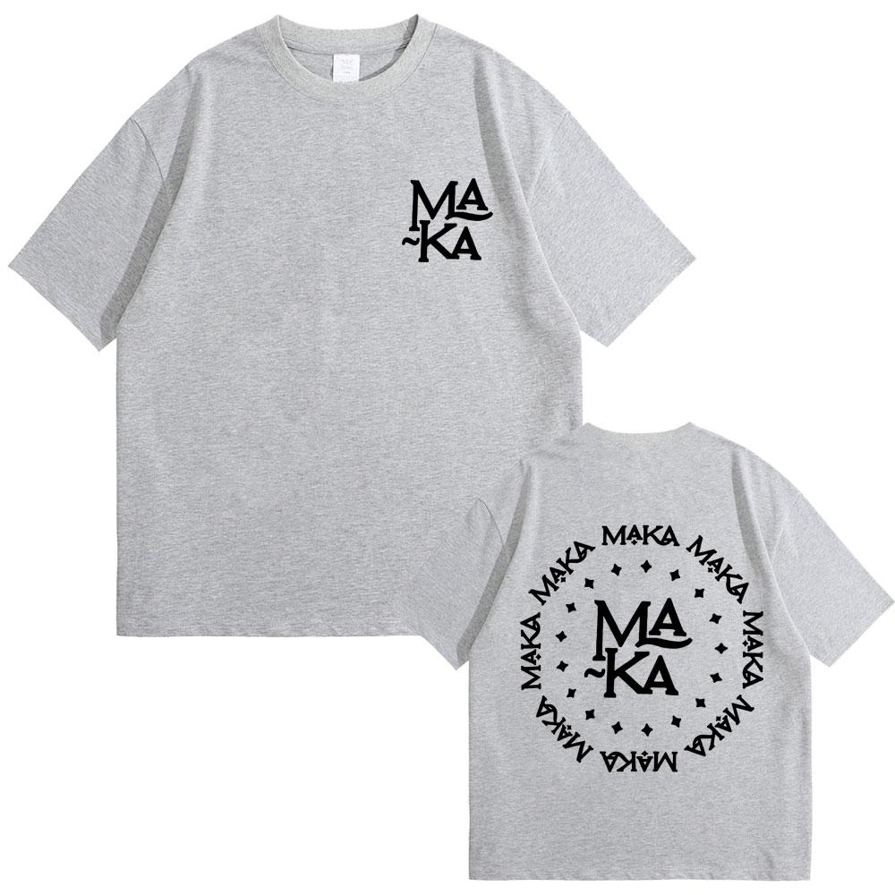 Limited Rapper Maka Logo T-shirt Men Women Fashion Hip Hop Oversized T-shirts Men's 100% Cotton Short Sleeve T Shirt Streetwear