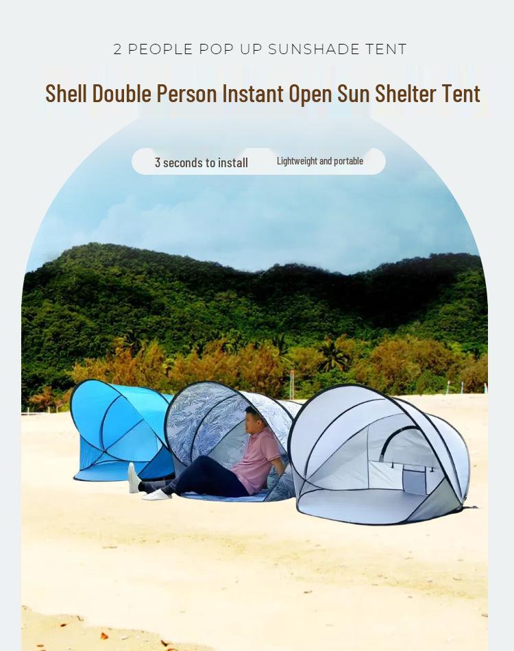 Beach Tent: Sun Protection & Windproof Canopy - Quick & Easy Setup