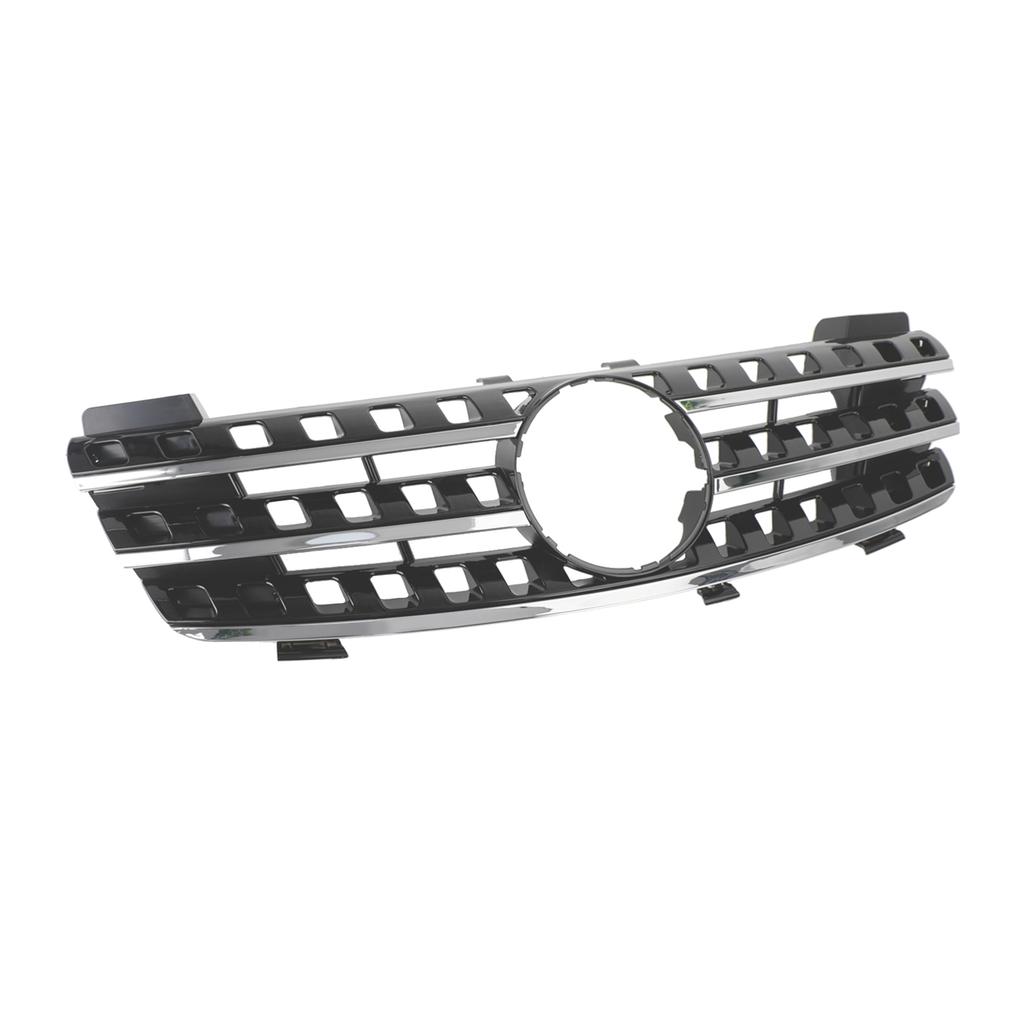 Front Grille Grill Fit Mercedes ML-Class W164 2005-2008 Chrome/Black