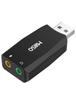 MillSO USB Audio Conversion Adapter, Internal Recording, USB 3.5mm Conversion Cable, 3.5mm Headphone + 3-Pole (TRS) Microphone Conversion Adapter,