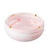 Nordic Retro Ceramic Ashtray - Large, Personalized, Trendy Blue Pink Design for Living Room