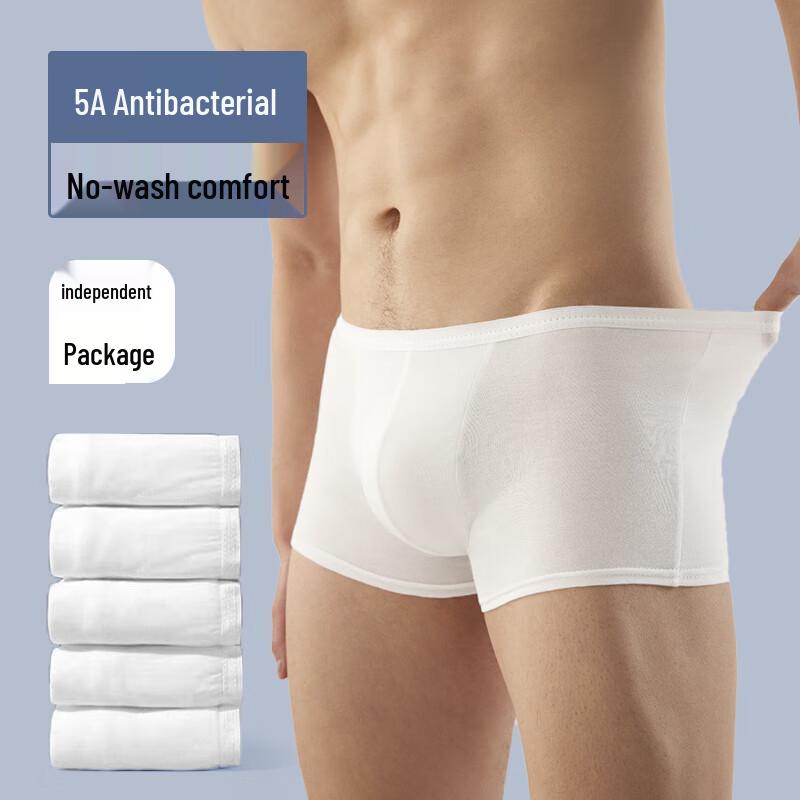 Ximai Na Men s White Disposable Boxer Briefs (10-Pack)