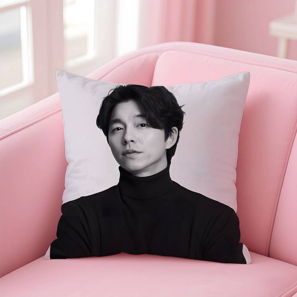 KPOP G-Gong Y-Yoo Pillow Case Pattern Printing Pillowcase Living Room Sofa Cushion Cover Bedroom Room Decor