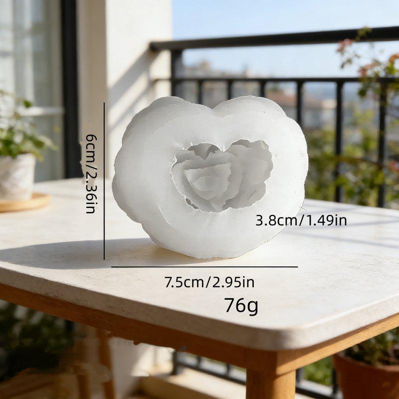 DIY Peony Rose Flower Aromatherapy Candle Silicone Mold for Resin and Plaster