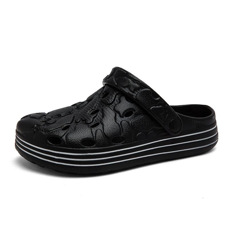 Hole Shoes Men's 2025 Summer New Non-slip Sandals Bag Head Slippers Wear Classic Beach Shoes