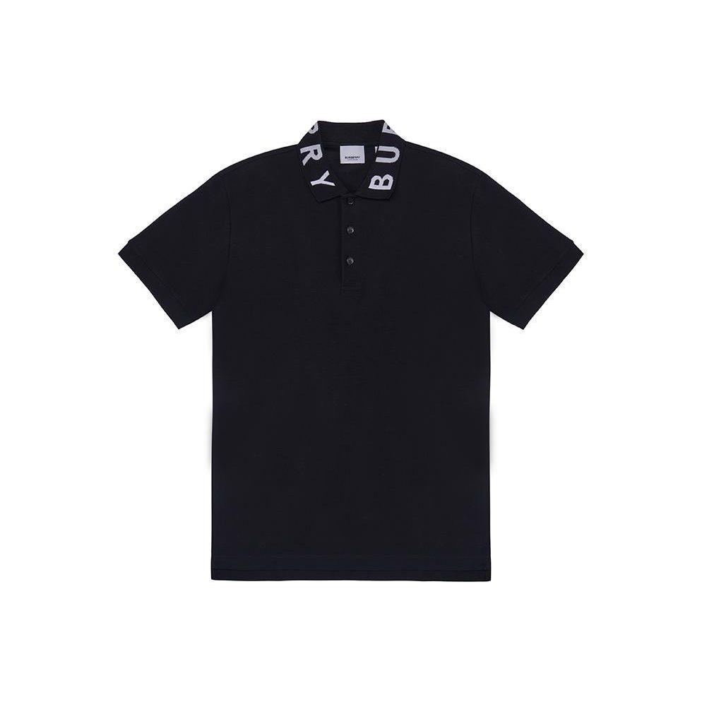 Burberry Men Ryland Collar Logo Polo Black 80675361