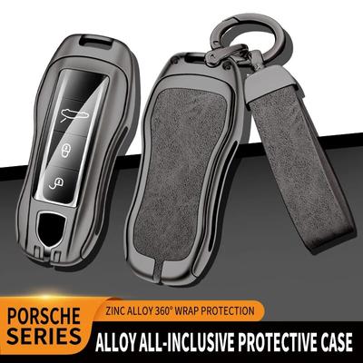 Zinc Alloy Car Remote Key Case Cover Shell Fob for Porsche Panamera Cayenne 971 911 9YA Macan Boxster Keychain Car Accessories