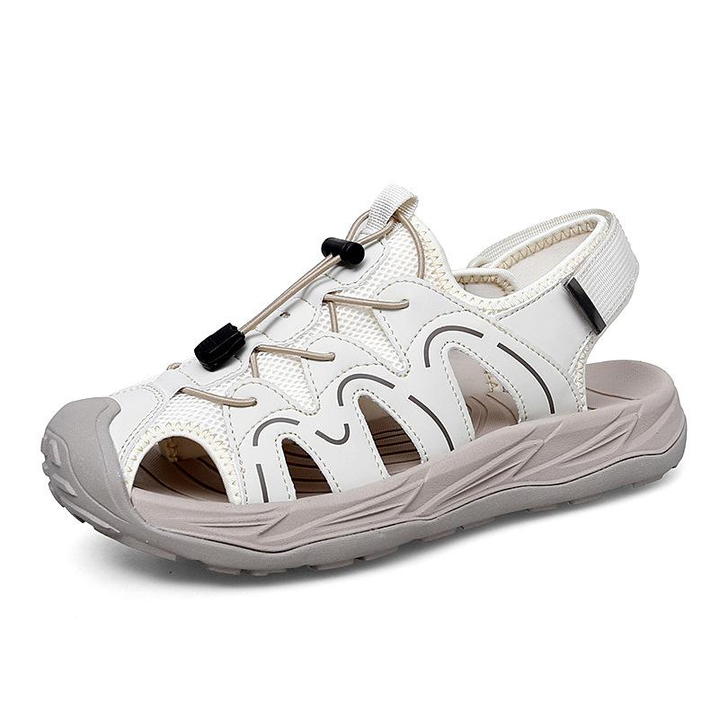 

European Station exports new summer outdoor bag head sandals men s sports non-slip soft-soled beach shoes light casual shoes 39 песочный