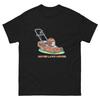 Camiseta Ilustração de Veículo de Transporte para Cortador de Grama Flutuante