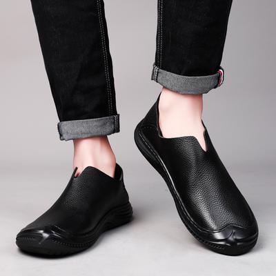 Leather Men's Loafers Lightweight Low Top Shoes Casual Men's Boat Shoes Big Size 35-47 Men's Shoes Men Flats Shoes Leisure Walk