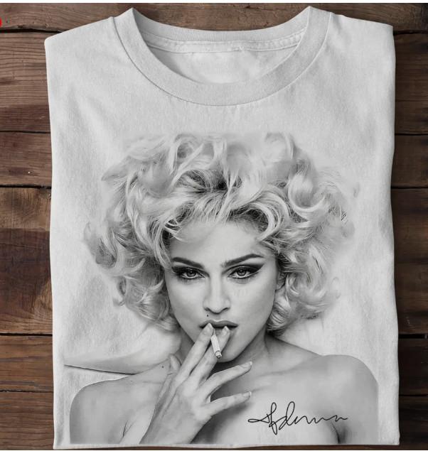 New Collection Madonna Singer Gift For Fan White T-shirt
