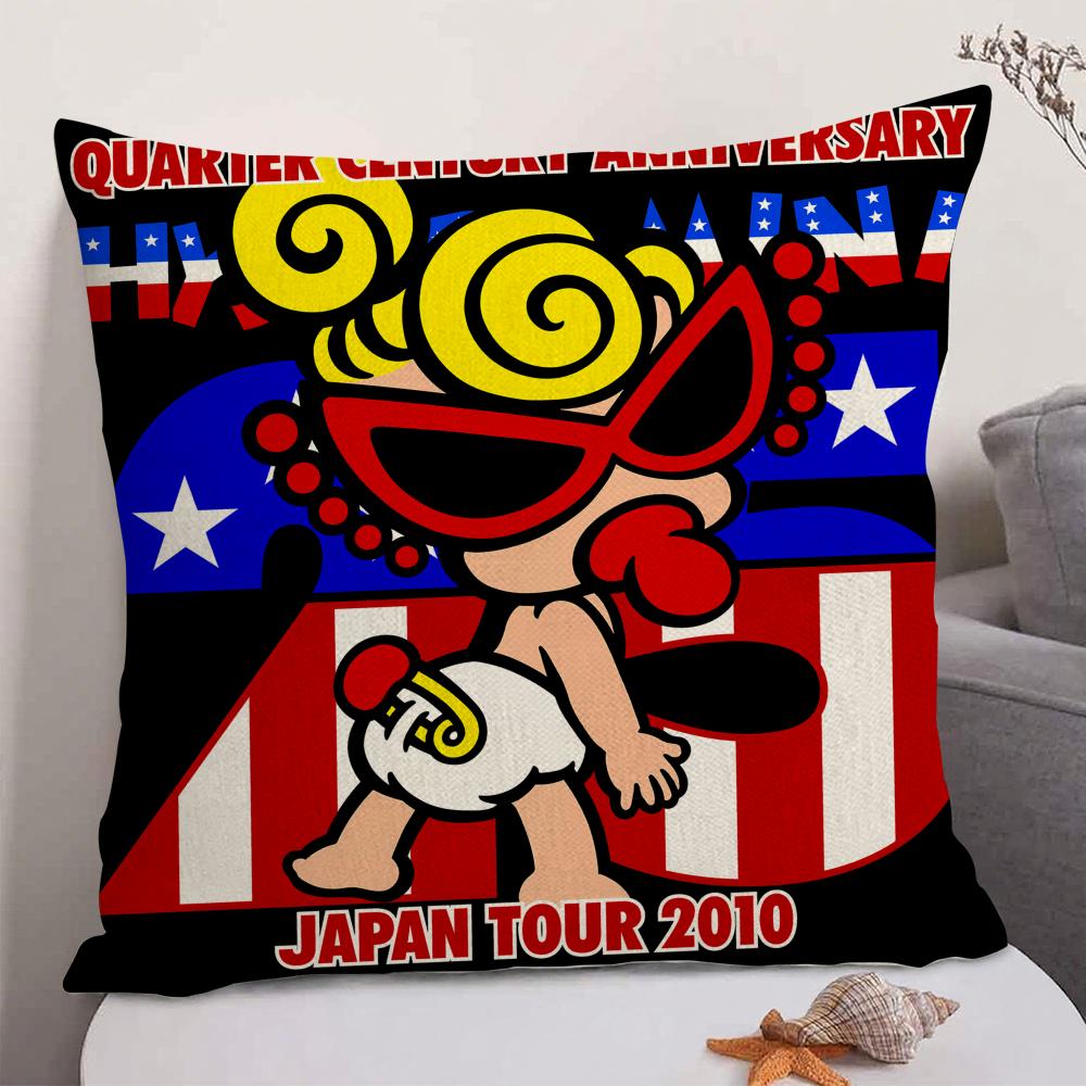 Fashion HHysteric MMini Cushion Cover Natural Linen Organic Fabric DoubleSided Printing Sofa Home Decor Gift Pillow Case