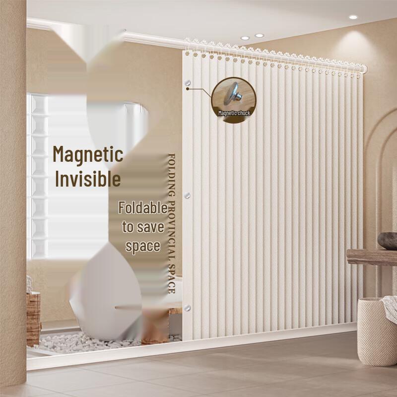Honglu Magnetic Foldable Shower Curtain Kit