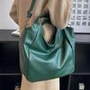 Bolsos de hombro clásicos negros para mujer, bolso de mano de compras de gran diseño, bolso Hobos de gran capacidad, bolso tipo mensajero de cuero suave para mujer