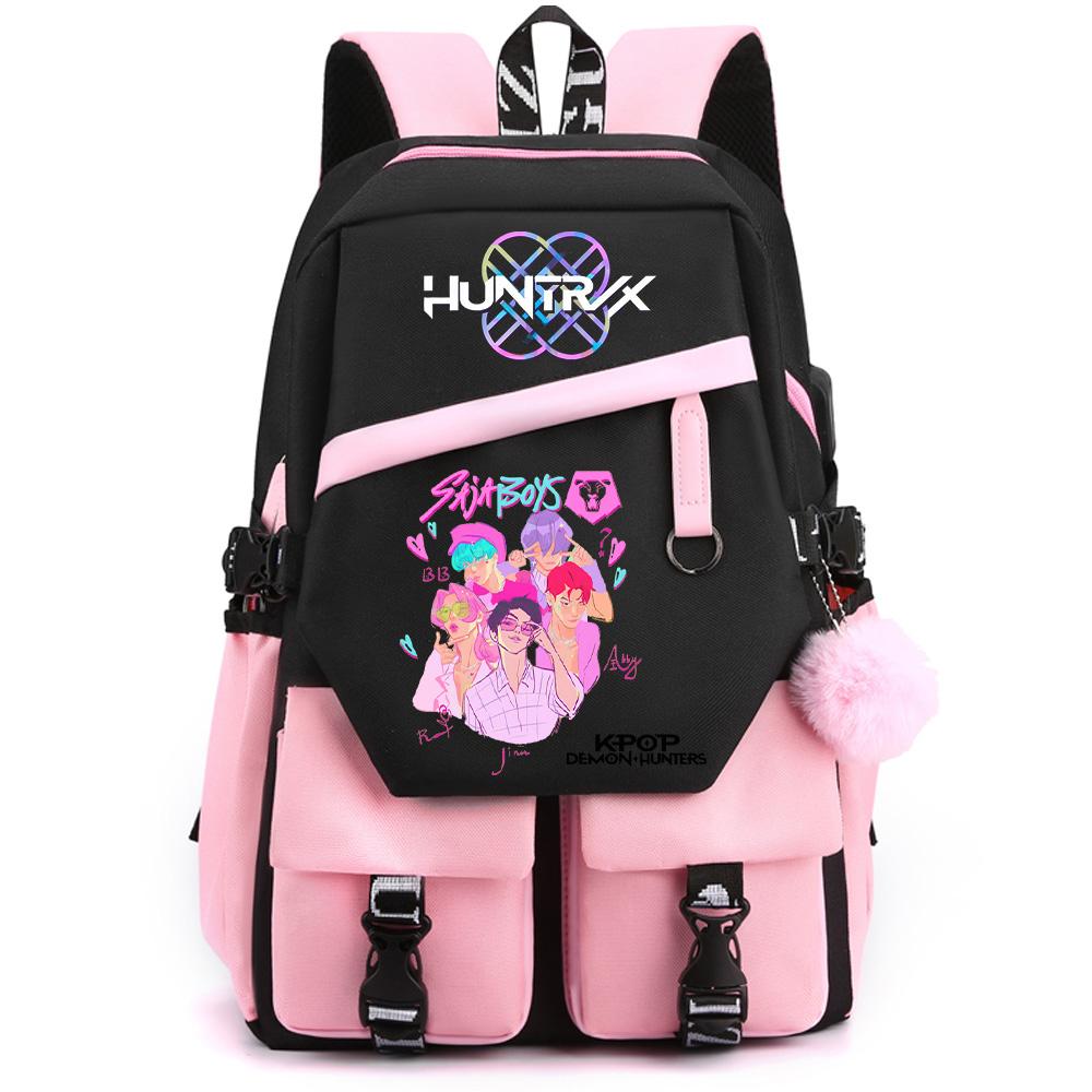 Anime K-pop Demon Hunters Printed Large Capacity Backpack for Teenger Student Girl Boy Back To School Bookbag Kid Gift Women Waterproof Travel Bag