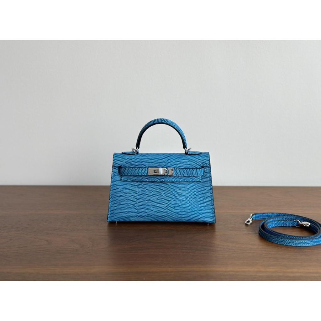 Kazilan 19cm Kelli mini lizard pattern handbag commuter fashion casual simple one-shoulder crossbody bag women's bag