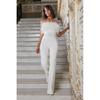 Women Off Shoulder Sexy Dress 2022 European and American Feather Tube Top Sexy Fashion Jumpsuit