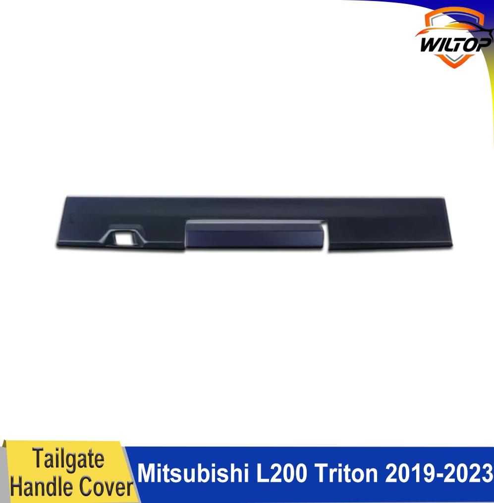Tailgate Handle Cover For Mitsubishi L200 Triton 2019-2025 Rear Gate Handle Matte Black Protector Cover Car Exterior Accessorie