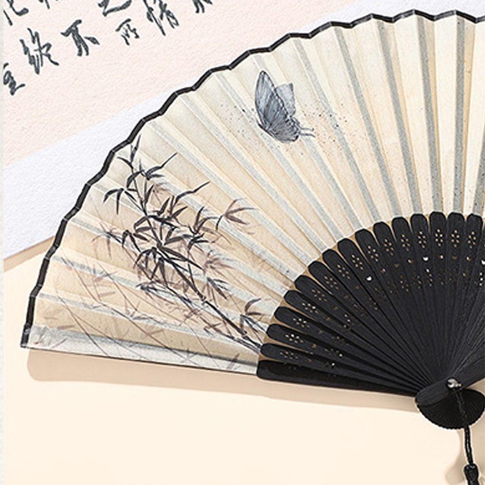 Retro Handheld Fan Chinese Style Dancing Fan Art Craft Fan Cool Fan  For Wedding Party