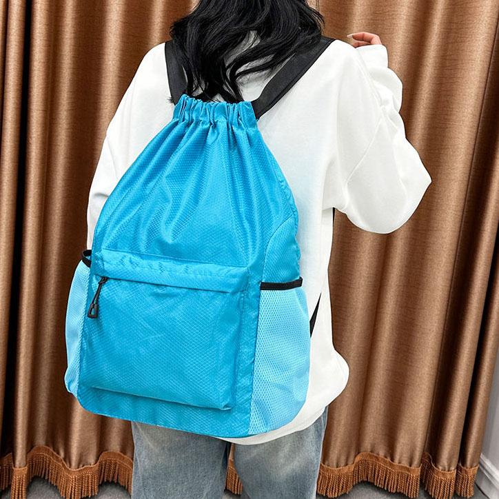 WTEMPO Outdoor Sports Bags Mommy Bags Large Capacity Lightweight Travel Backpack Couple Solid Color Versatile Zipper Backpacks