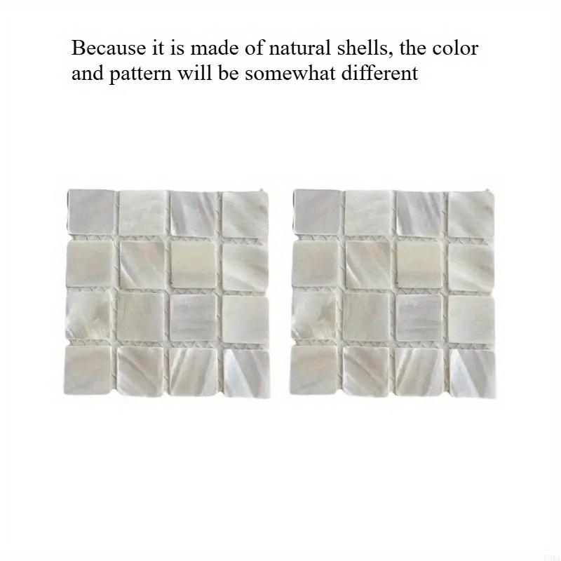 2pcs Handmade Drink Shell Square Coasters Heat Resistant Cup Mats Dining Table Accessories Home Decoration Placemat