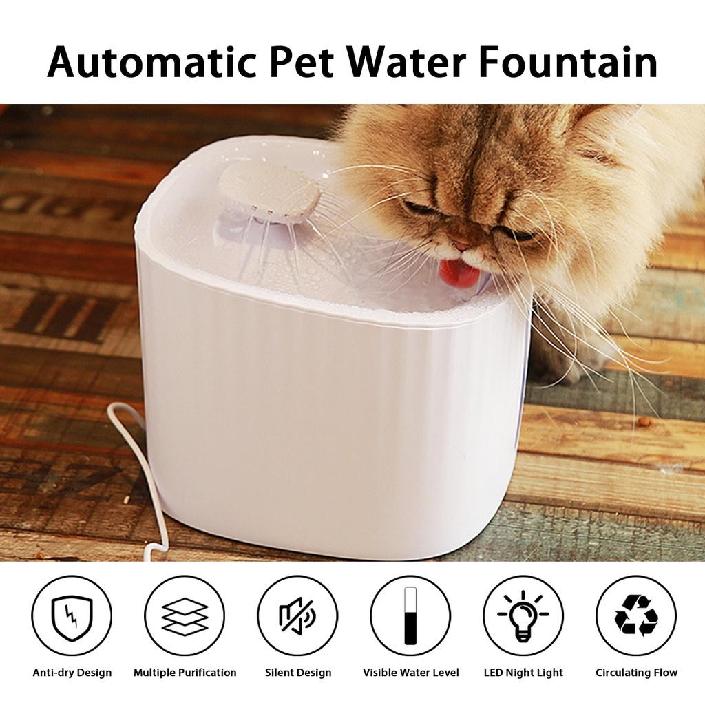 3L Automatic Pet Cat Water Fountain Dispenser USB LED Ultra Quiet Dog Drinking Bowl Drinker Feeder Pet Drinking Bowl