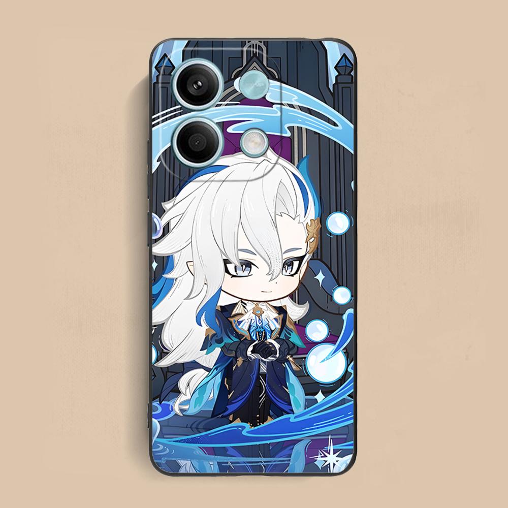 Game GI Neuvillette Matte TPU Mobile Phone Case for Xiaomi Redmi Note 14 13 12 11 S Pro Plus 4G 5G Colorful Printing Cover