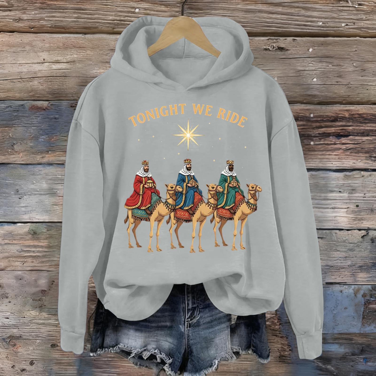 

Women s Printed Casual Long Sleeve Hooded Sweatshirt Top XXL