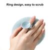 Sunflower Bath Brush with Suction Cup Ring Design Super Soft 2-in-1 Bath Ball Cleansing Massage Exfoliating Shower Sponge