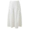Chic Polka Dot A-Line Midi Skirt