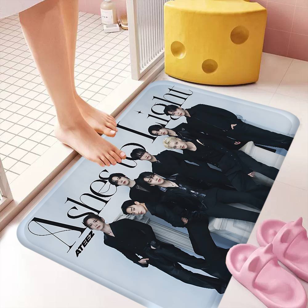 KPOP A-ATEEZs Room Mats Nordic Style Home Doormat Bathroom-Toilet Mats Bedroom Hotel Decor Mat