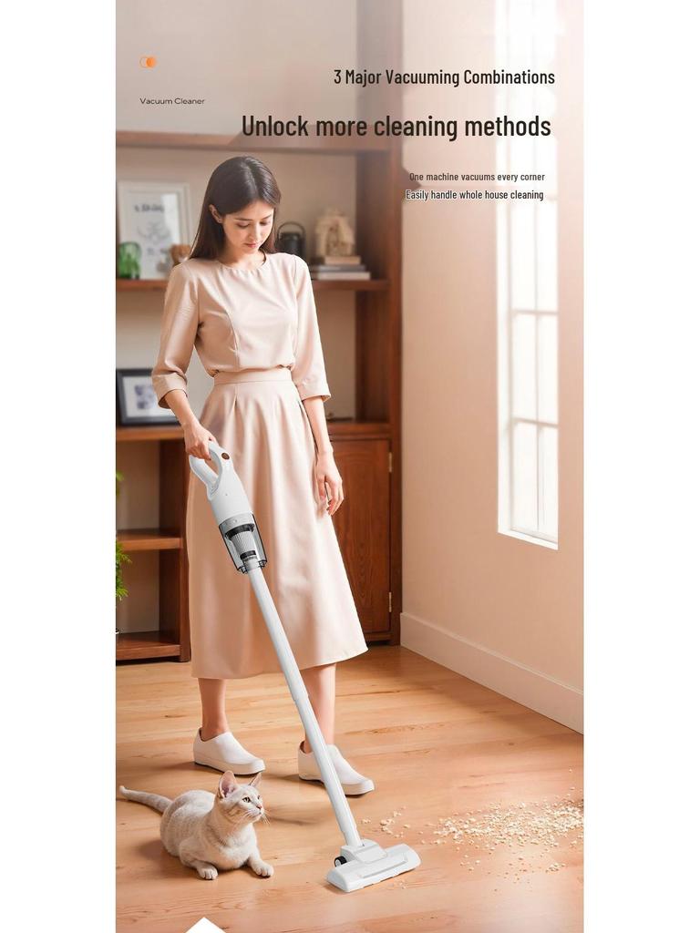 Kompakt Uppladdningsbar Handdammsugare: Kraftfull sugförmåga & kvalsterborttagning, Trådlös för hushållsbruk