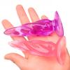 Spiral Textured Anal Plugs with Strong Suction Base Soft TPE Butt Plugs for Hands-Free Play Waterproof Easy-Clean Discreet Adult Toy