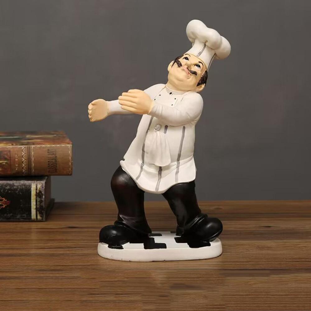 Handwerk Bauernhaus Konditorei Dekoration Simulierte Küchenchef-Figur Festival Dekoration