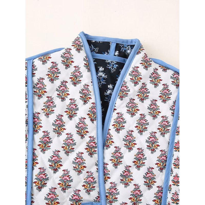Araltay Western Style Women Clothes New Fashion Loose All-Match Temperament Double-sided Wear Chic Print Cotton-padded Jacket Outerwear