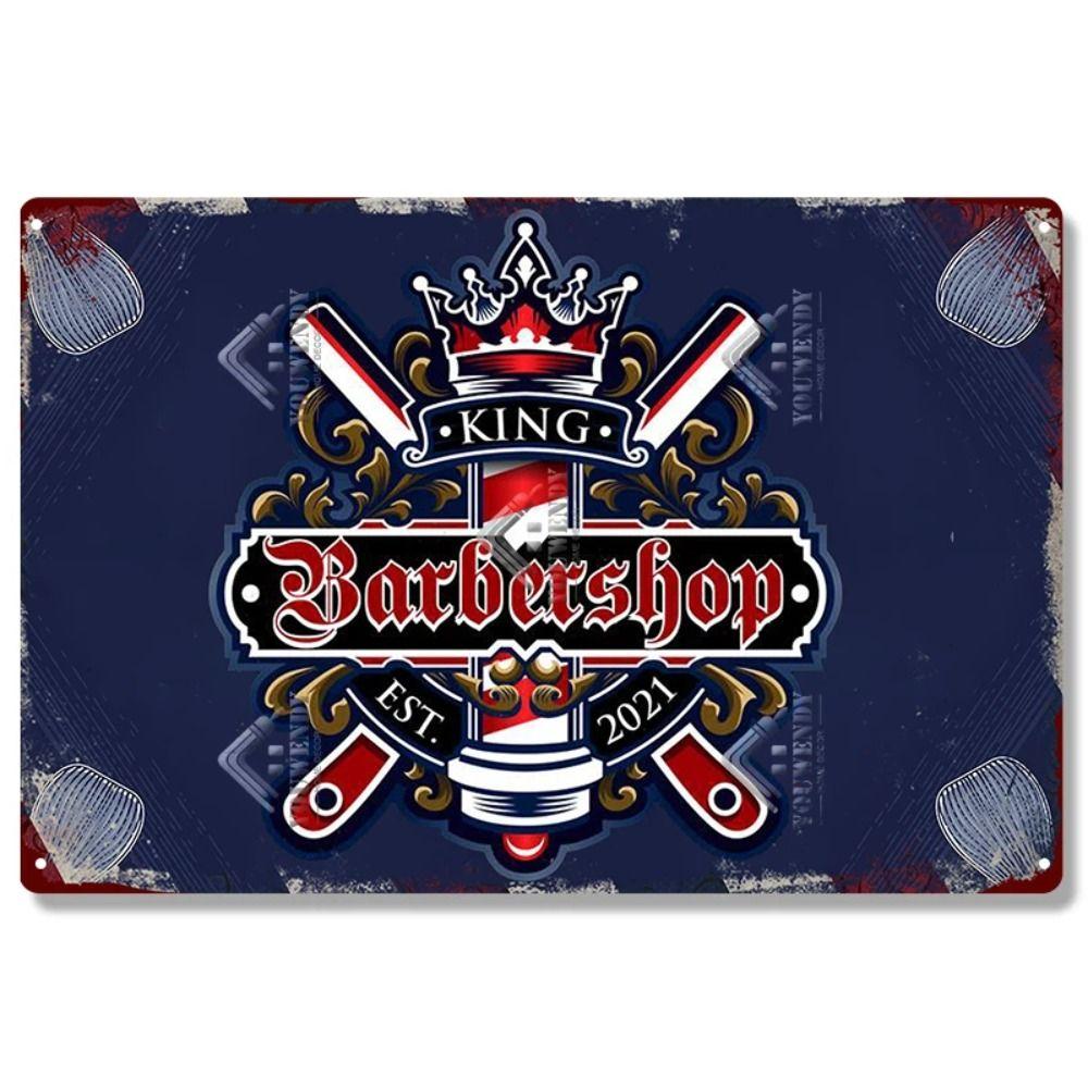 Real Barber Aluminum Wall Sign Barber Shop Decor 20x30cm