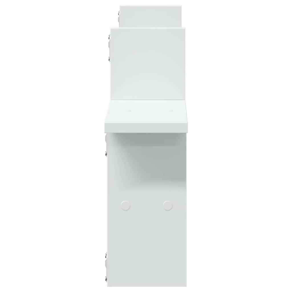 Wall Shelves 2 pcs. White 38 x 12 x 38 cm Engineered Wood