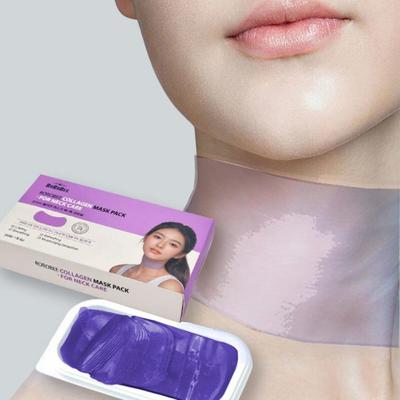 ROROBEE Hydrogel Kollagen Halsfalten Lifting Pack 30 Stück 1 Schachtel Aufhellend Faltenverbessernd Funktionelle Volumenhalsmaske