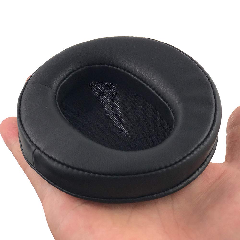 Chic Tuant Replacement Memory Foam Ear Pads for FOSTEX and THX00 Headsets Protein TH500RP, TH600, TH610, TH900, TH900mk2, (Black, Leather)