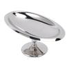 304 Stainless Steel Dessert Bowl Metal Oval Footed Dessert Cup Ice Cream Serving Cup for Salad Snack Fruit Pudding