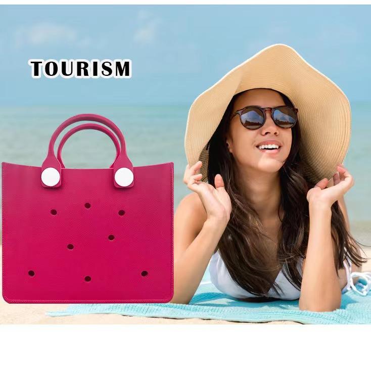 Macaron EVA Portable Washable Pet Basket - Lightweight and Large Capacity Storage Bag for Outdoor Use