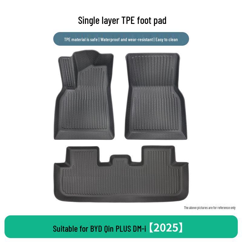 TPE Car Floor Mats for 2025 BYD Qin PLUS DM-i (3-Piece Set)