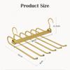 Aluminum Alloy 360°Rotating Hook Hangers Multi-Functional Tie Hangers  Wardrobe Storage