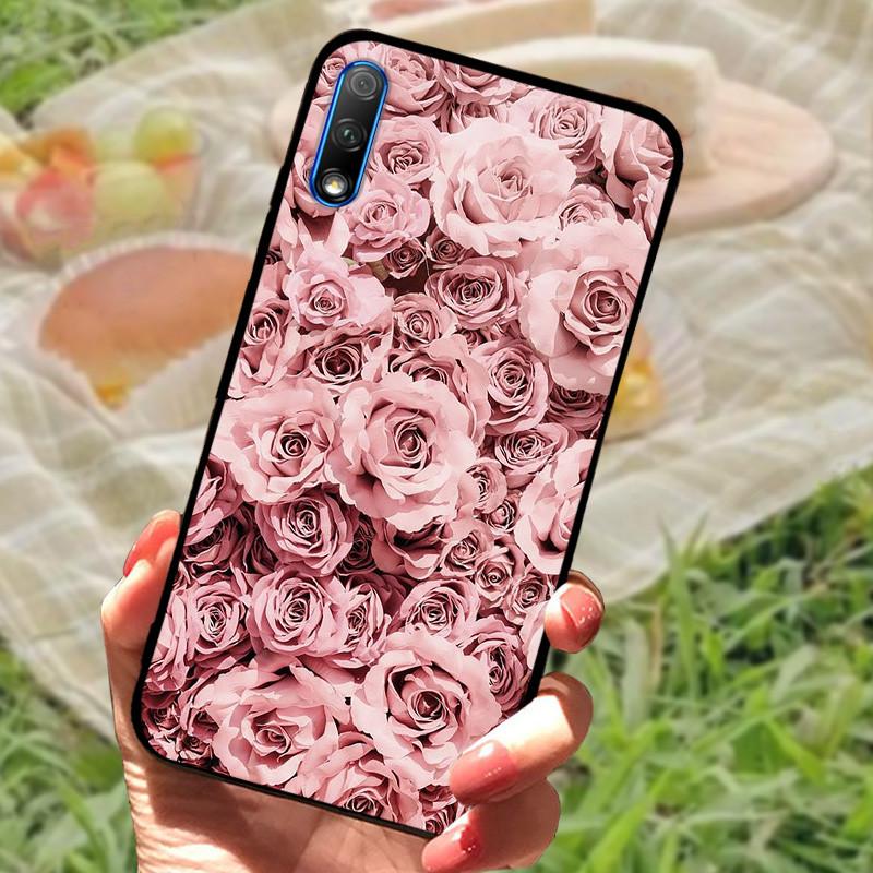 For Honor 9X Case Cover Honor9X China Silicone Soft Marble Black Bumper Funda Coque for Huawei Honor 9X Pro Full Protective
