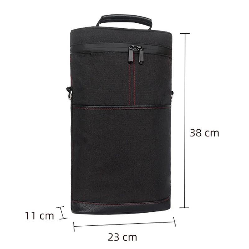 Cooler Wine Bottle Insulated Bag for Wine Thermal Adjustable Shoulder Strap for Outdoor Picnic Travel Carrier Wine Glass Tote
