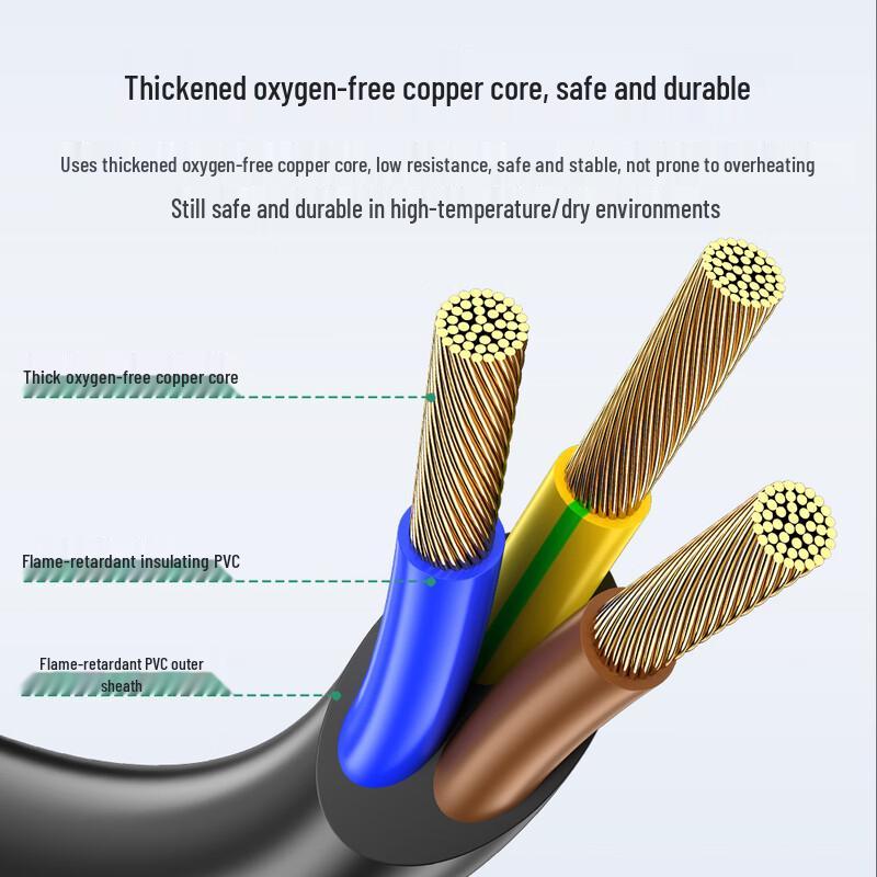 National Standard 10A 3-Pin to C13 Power Cable