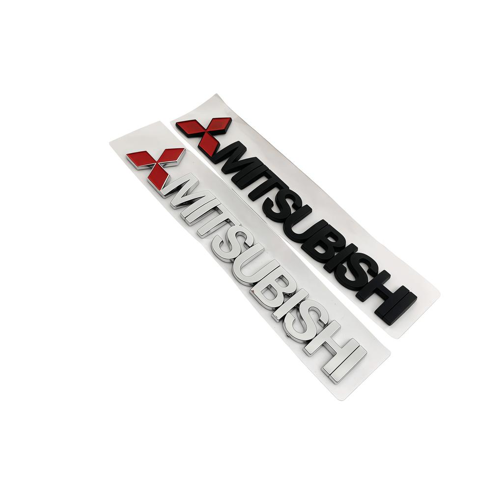 nlsh3 for Mitsubishi Lancer 9 Pajero ASX Outlander Eclipse Galant Mirage Car Side Trunk Badge Emblem15x2cm 3D Letters Sticker