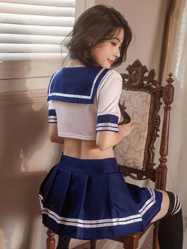 Cosplay Sexy JK Theme Role Play Costumes Student Uniform Anime School Girl Erotic Crotchless Lolita Underwear Dress Outfit